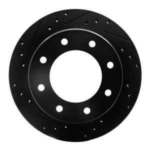 Cadillac DTS Brake Rotor (1) - Rear Left - R1 Concepts - Drilled & Slotted - Black - `00-`11 Cadillac DTS Brake Rotor (1) - Rear Left - R1 Concepts - Drilled & Slotted - Black - `00-`11